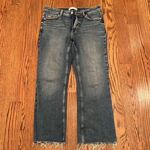 Zara Raw Hem Ankle Jean - Picture 2 of 5